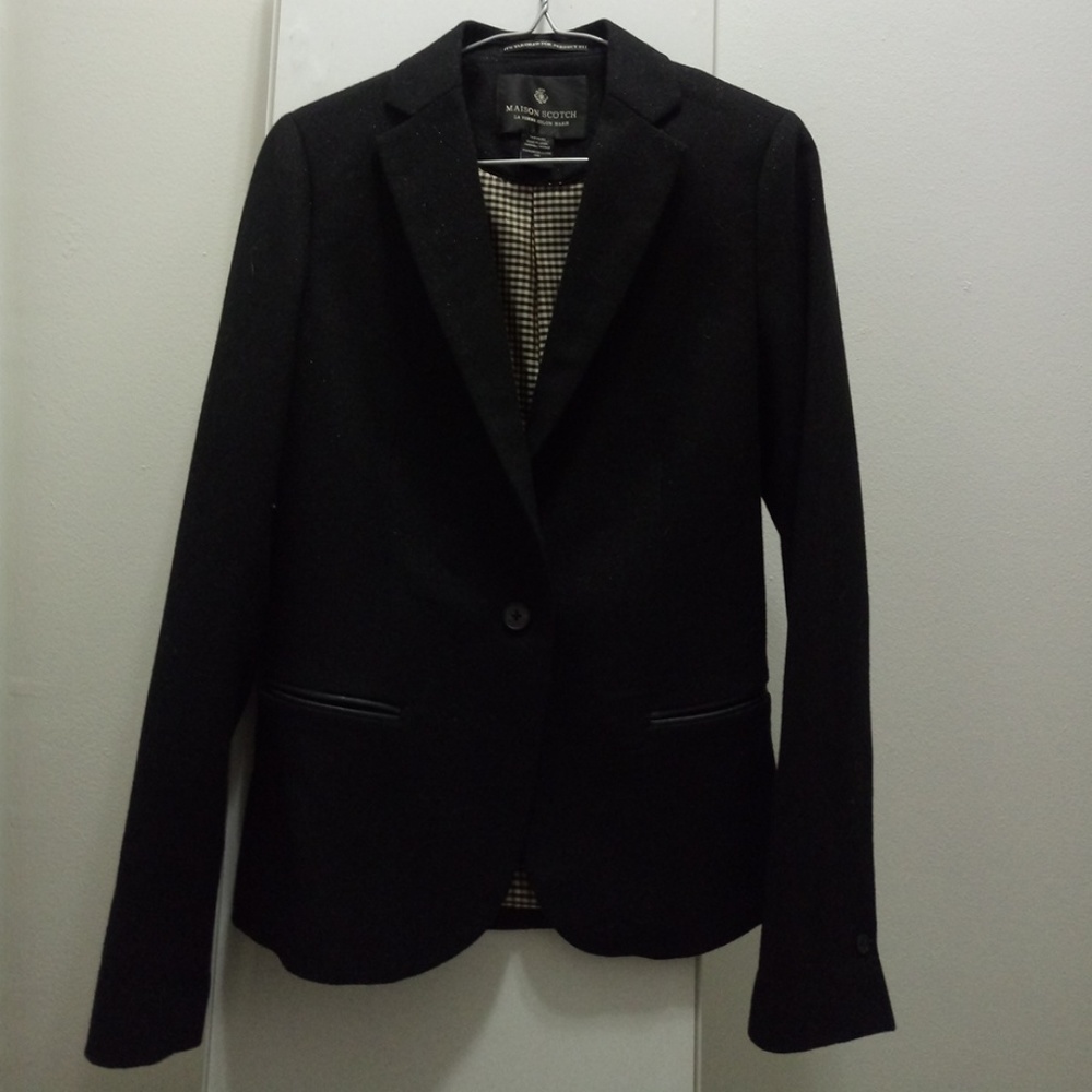 Maison scotch wool blend blazer - Black